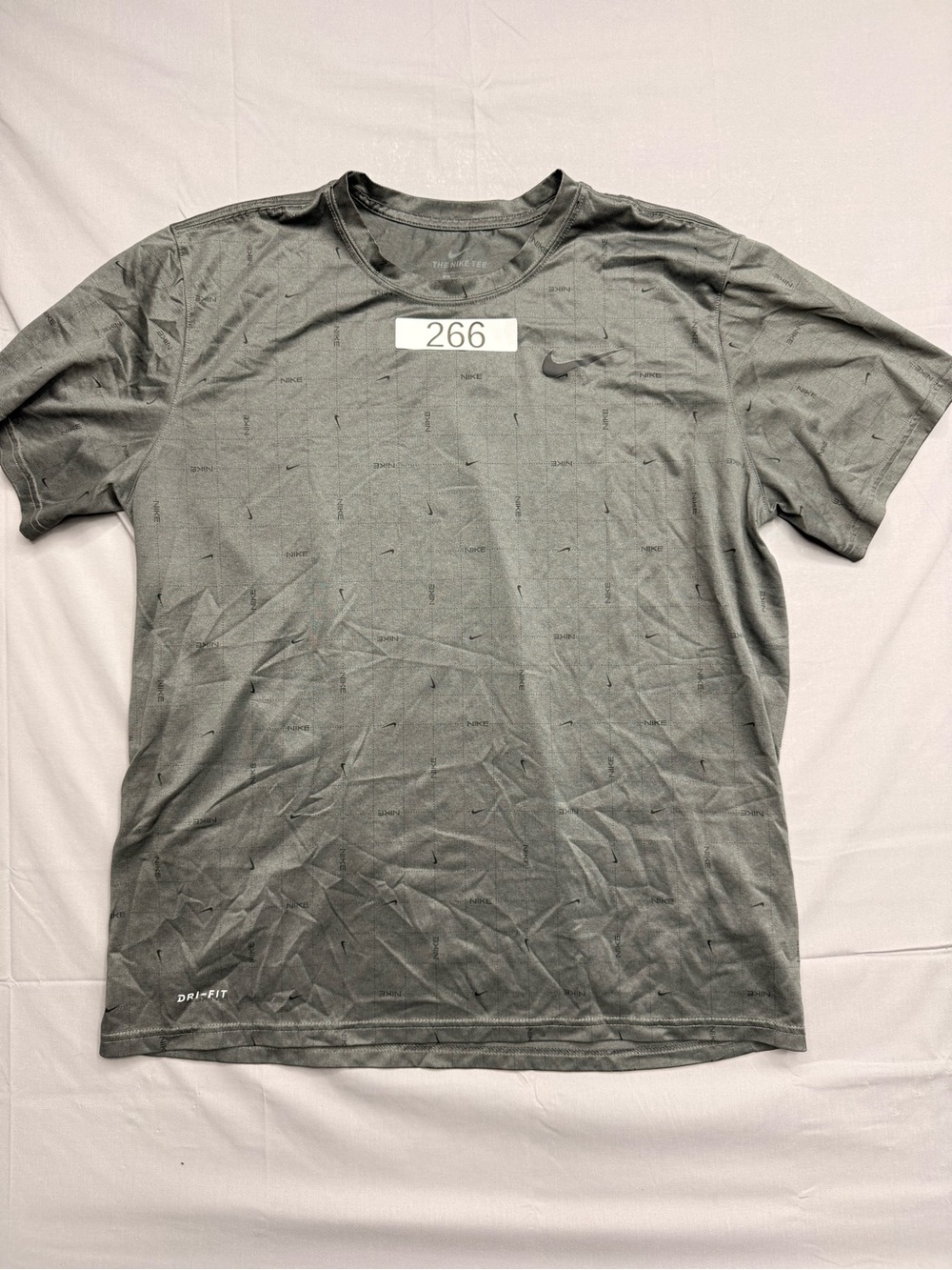 Nike Men's Heather Gray Dri-FIT Short Sleeve Tee